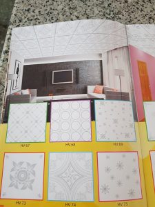 Mẫu trần thả tấm smartboard chống nước