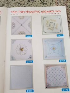 Trần nhựa cao cấp chịu nước cao, dễ lau chùi